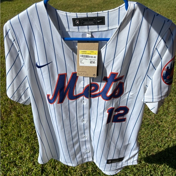 Nike White and Blue Mets Jersey - Picture 1 of 3